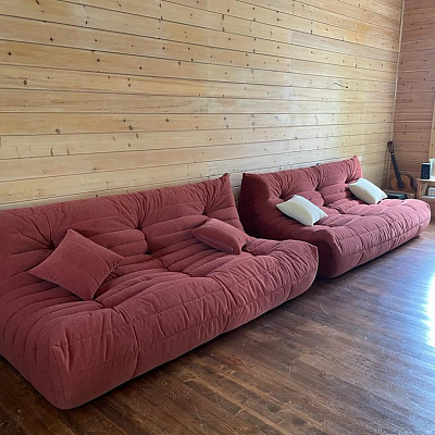 Поролоновый бескаркасный диван: отзыв о упругости и поддержке с фото. 5/5